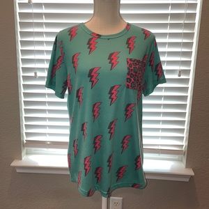 Crazy Train Lightning Bolt Tee in Medium